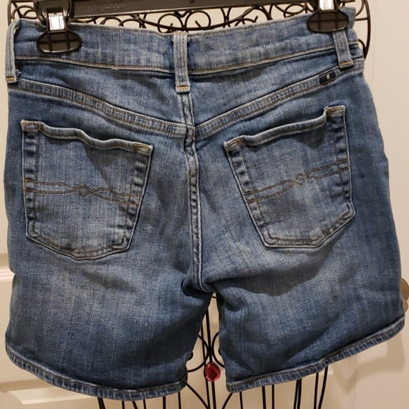 REDUCED Lucky Embroidered Jean Shorts Sz 0/25 - Picture 5 of 5